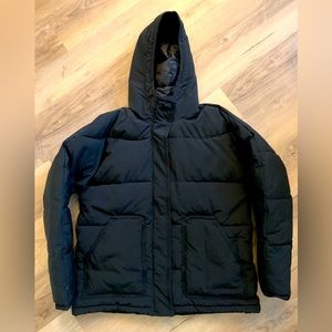 LIKE NEW Madewell Holland Quilted Puffer Parka - MB865 - Black - M